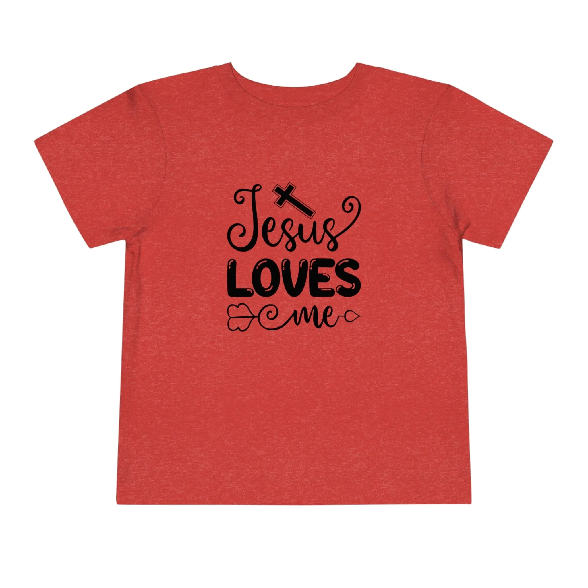 "Jesus Loves Me" Bella Canvas Toddler Short Sleeve Tee