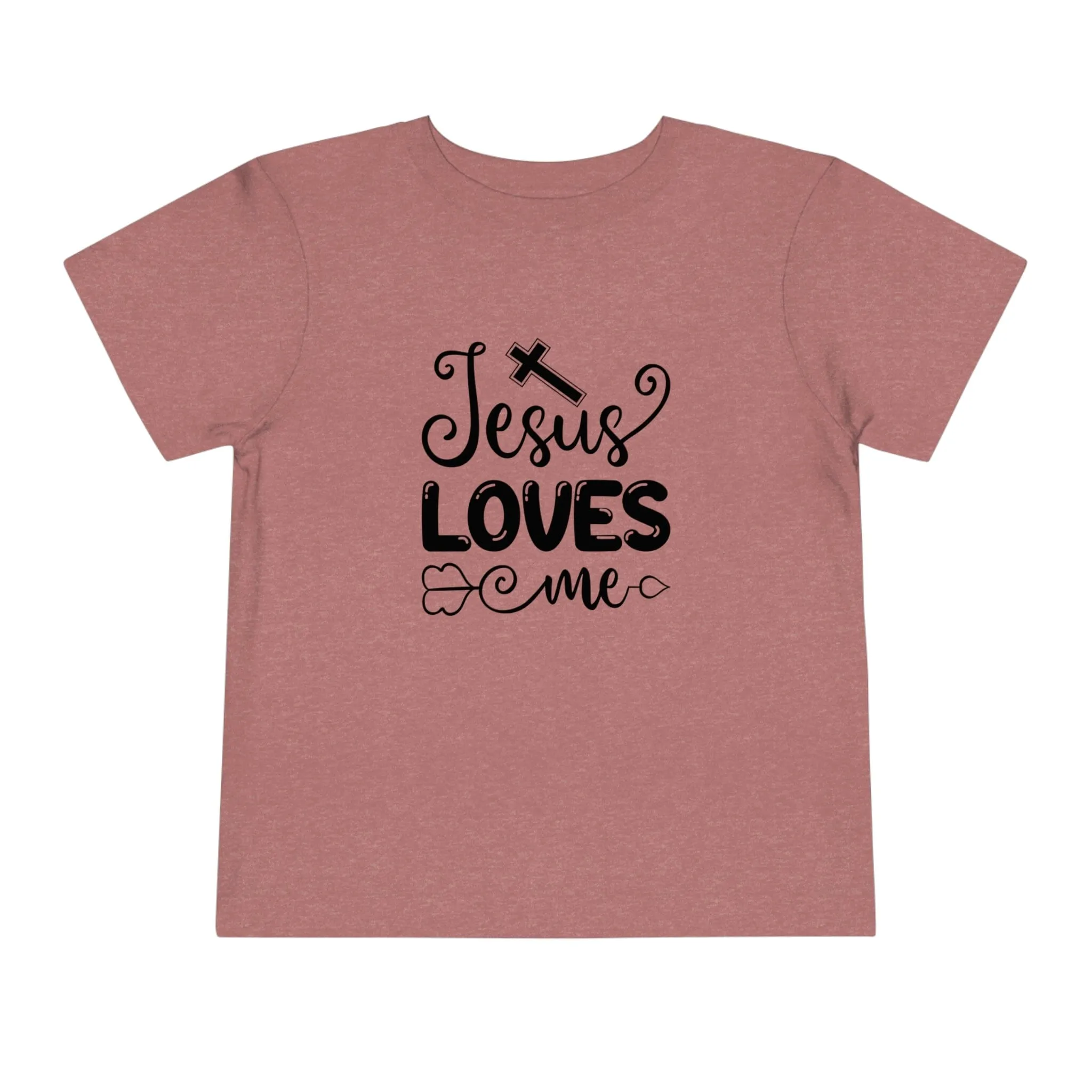 "Jesus Loves Me" Bella Canvas Toddler Short Sleeve Tee