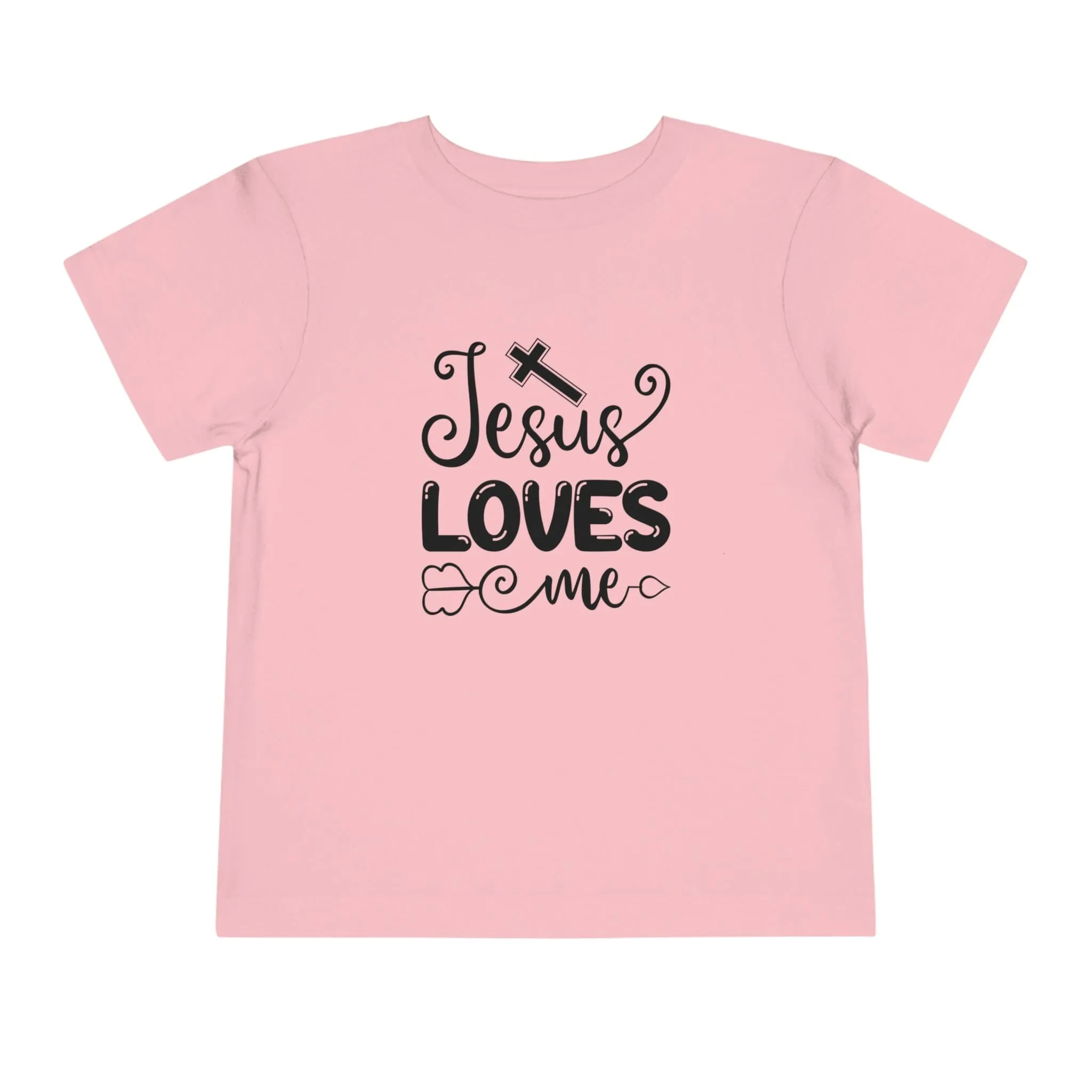 "Jesus Loves Me" Bella Canvas Toddler Short Sleeve Tee