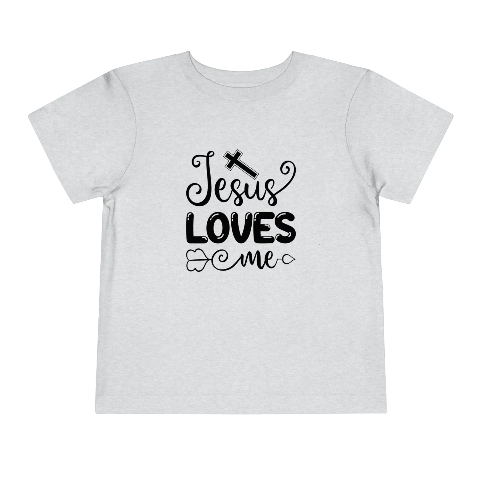 "Jesus Loves Me" Bella Canvas Toddler Short Sleeve Tee