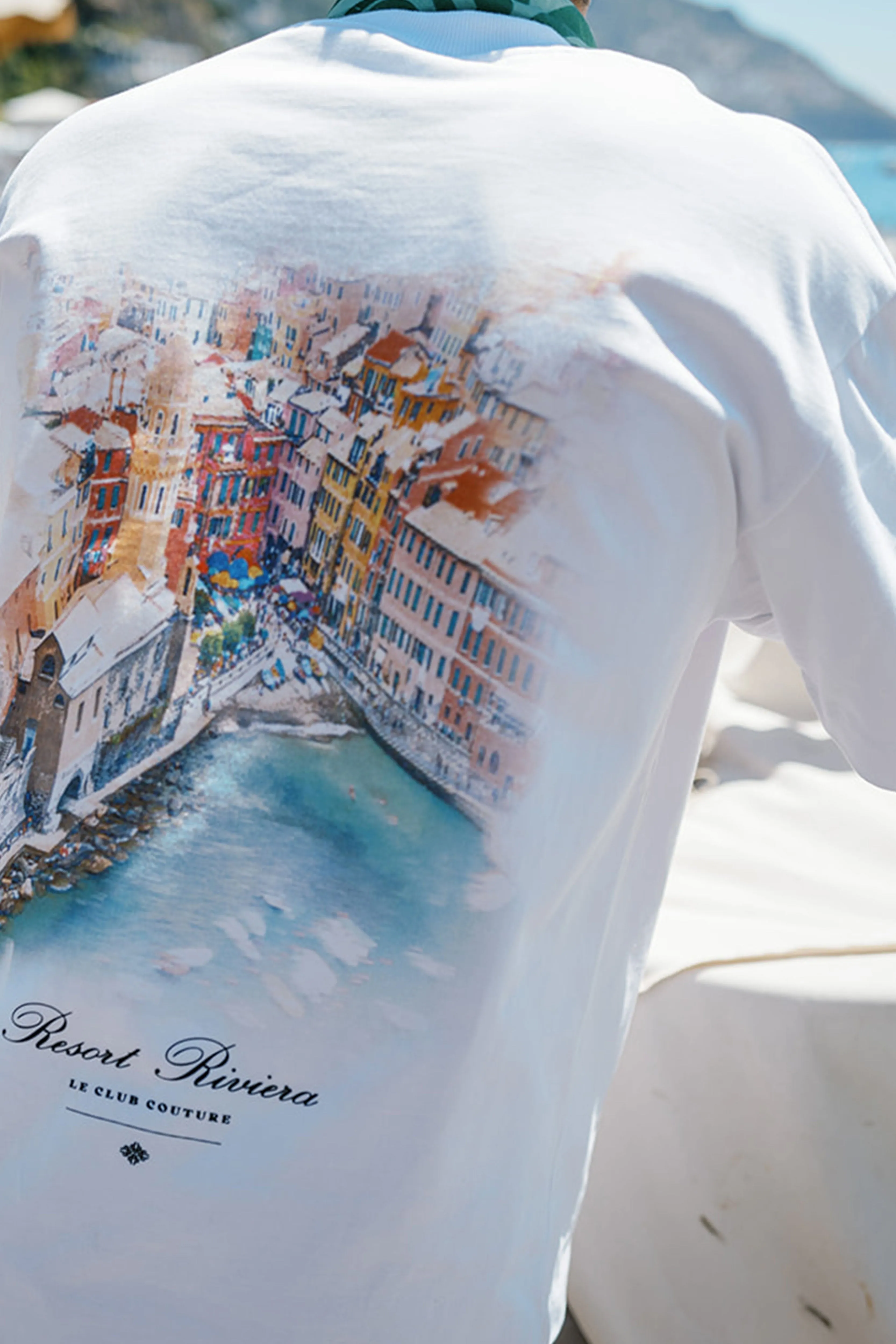 RIVIERA PHOTOPRINT T-SHIRT - WHITE