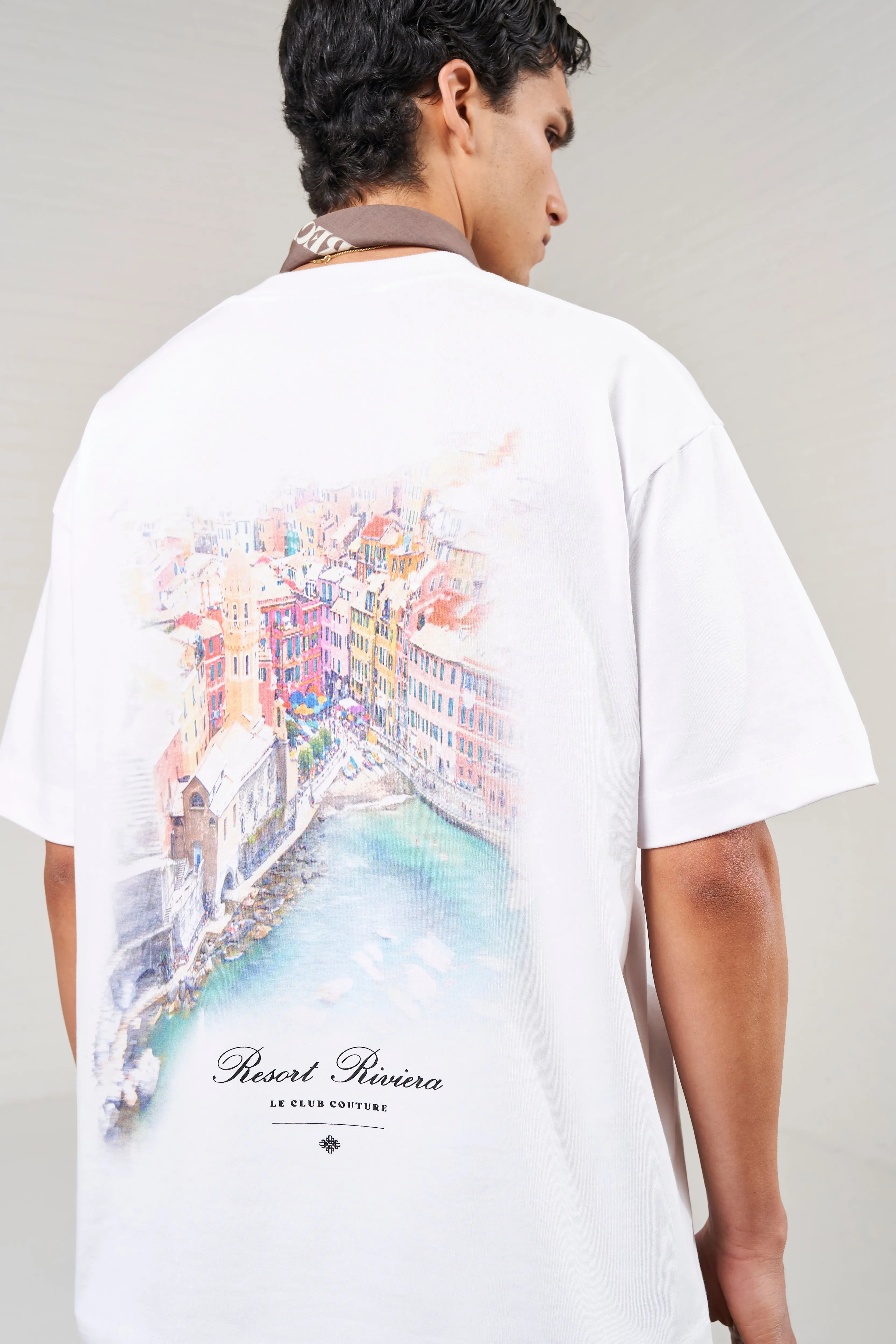 RIVIERA PHOTOPRINT T-SHIRT - WHITE