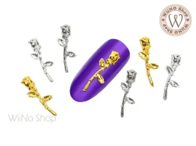 Rose Nail Metal Charm - 2 pcs (RS05)