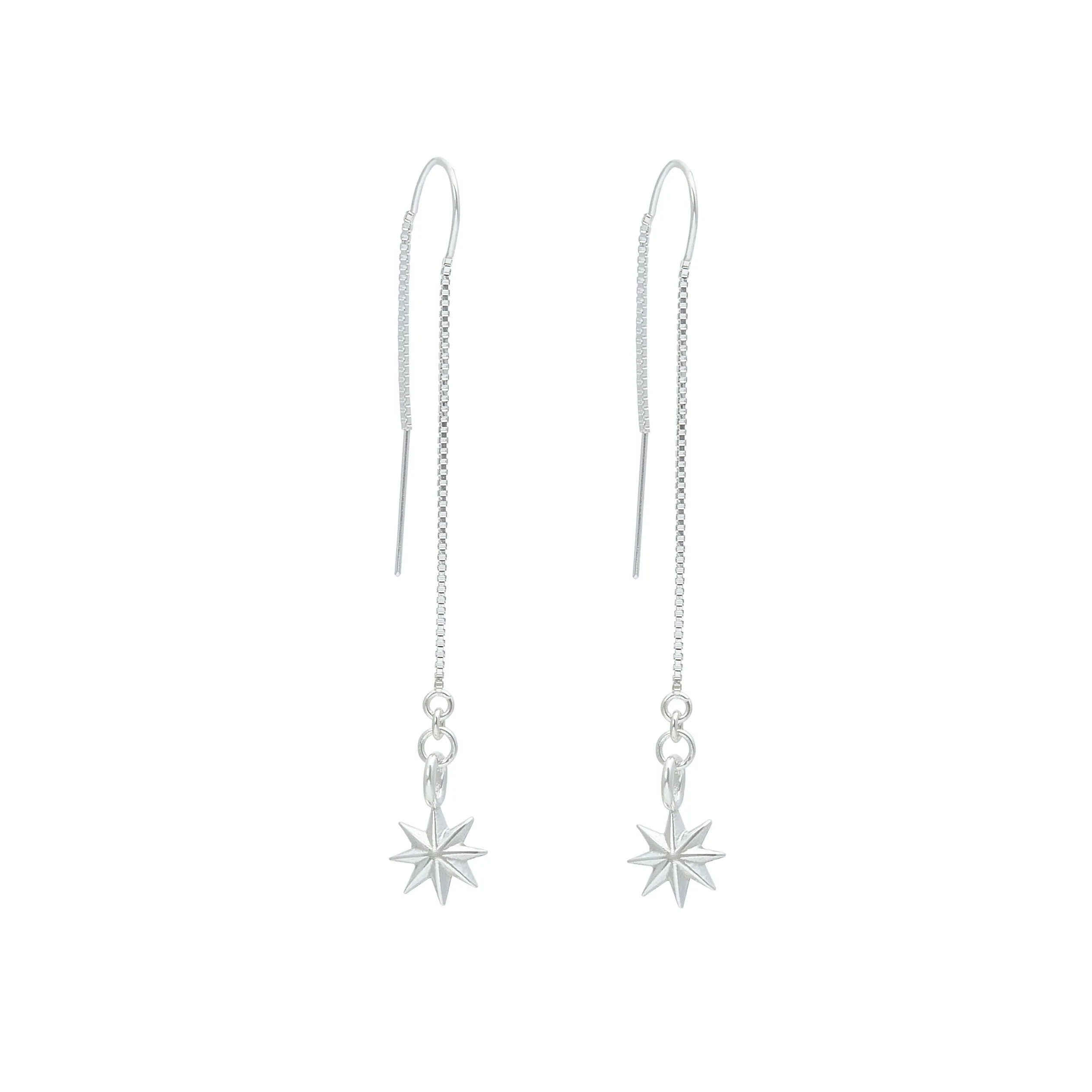 Shooting Star Earrings - Silver