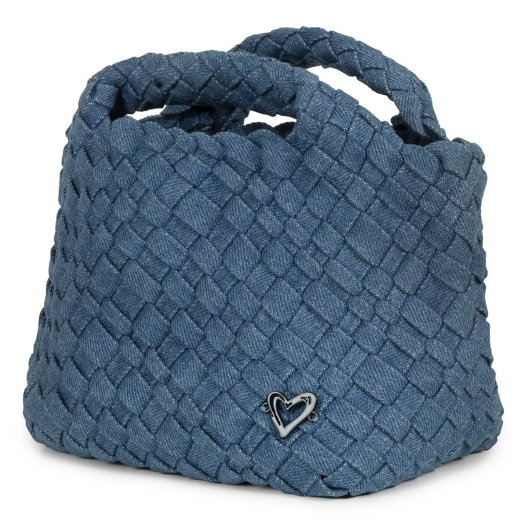 Tiny Mini Woven Tote - Denim Jeans