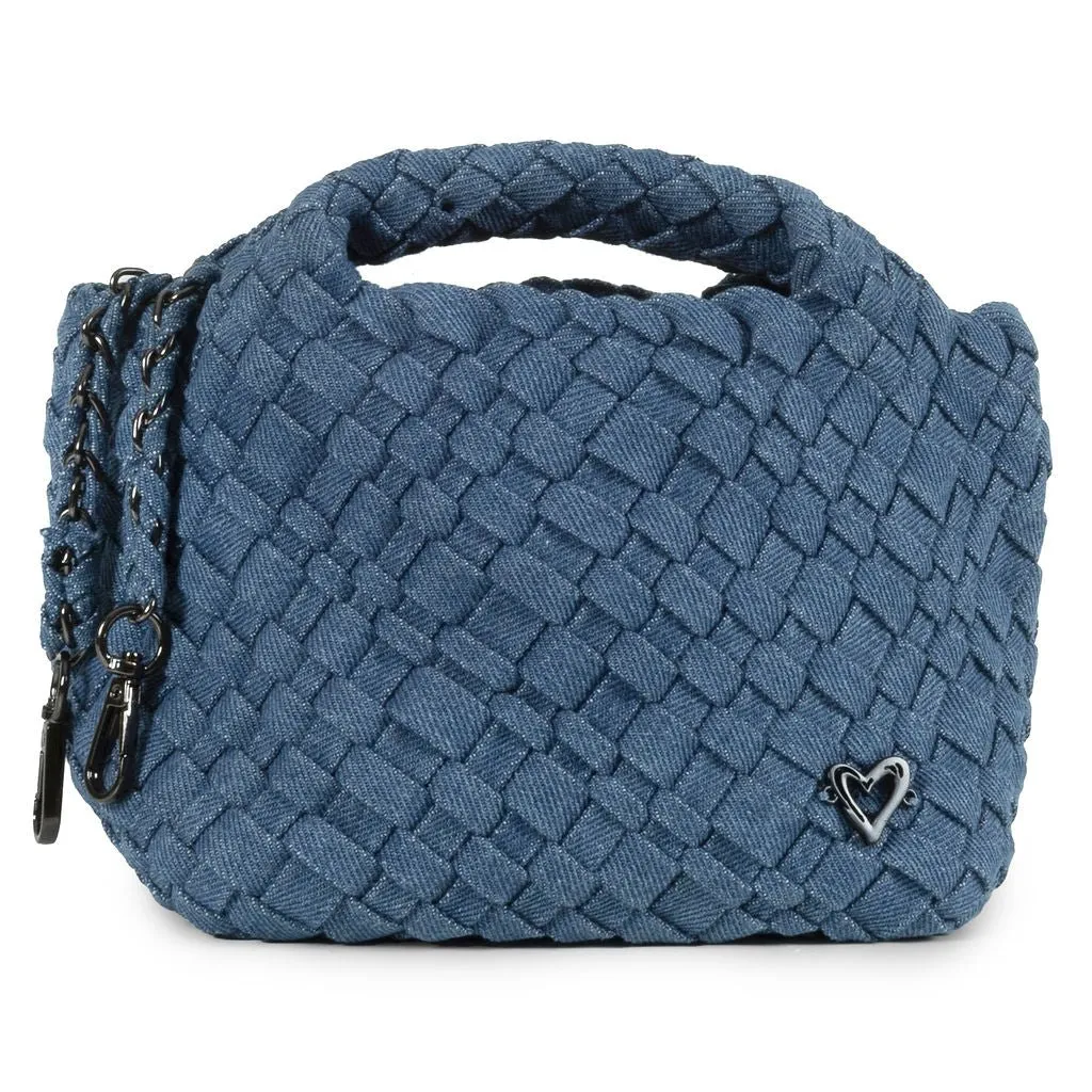 Tiny Mini Woven Tote - Denim Jeans