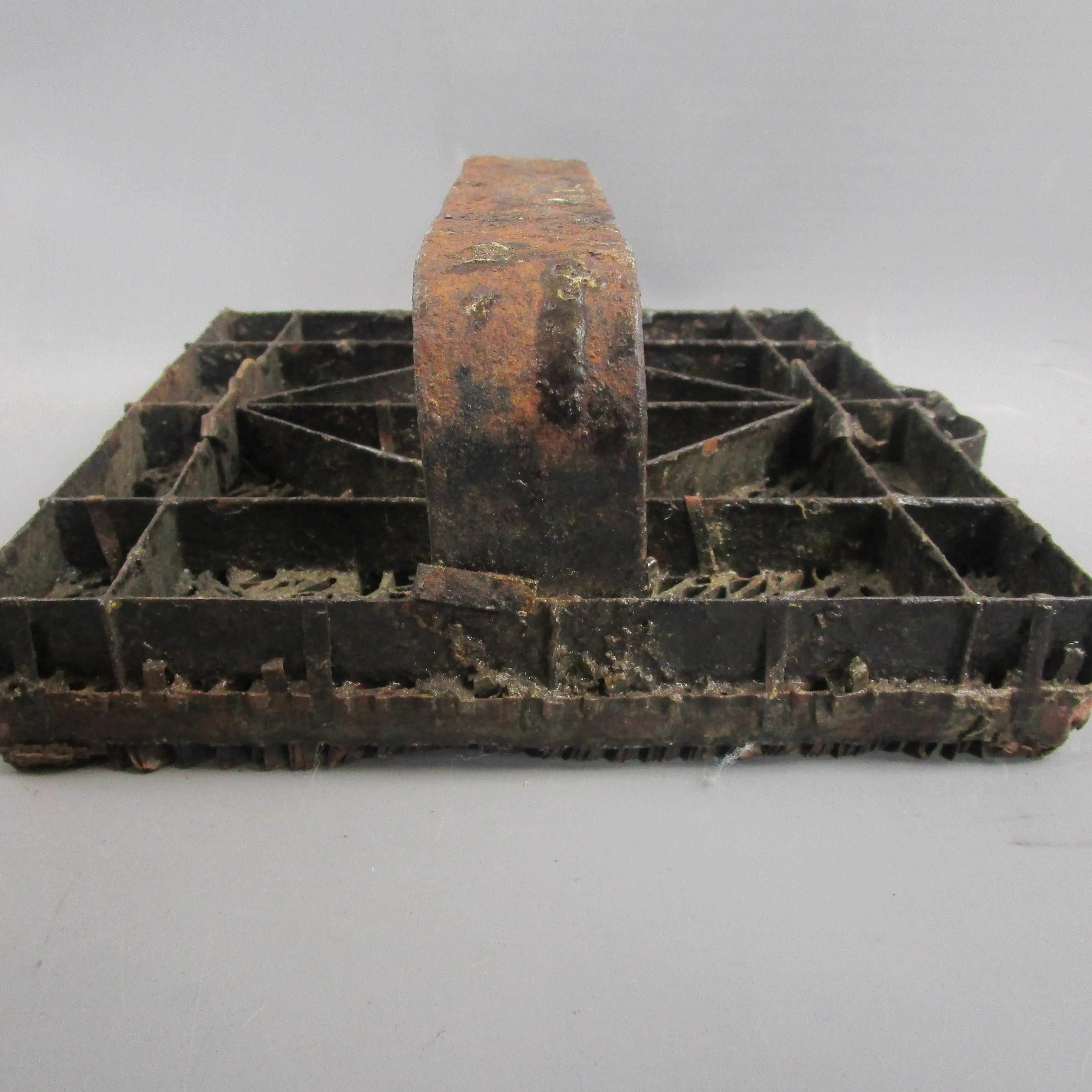 Unusual Asian Printing Block For Tiles Cloth Or Paper Antique Victorian c1900