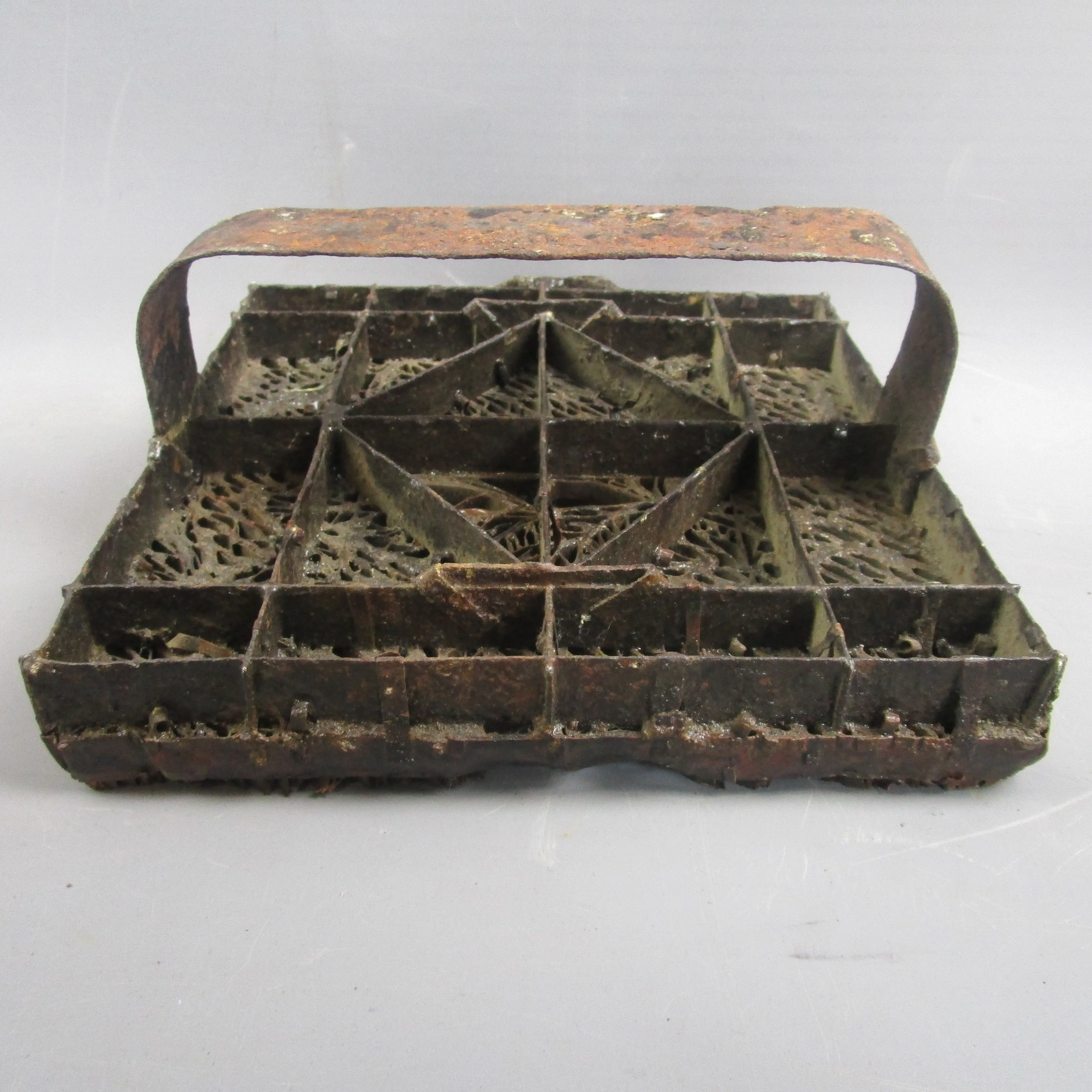 Unusual Asian Printing Block For Tiles Cloth Or Paper Antique Victorian c1900