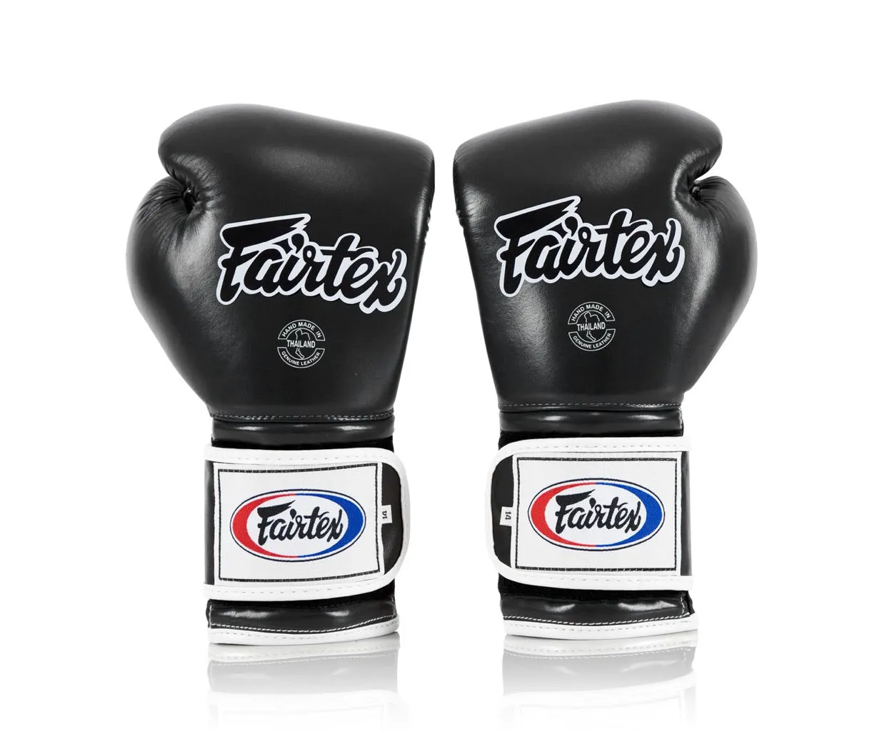 泰拳拳套 Thai Boxing Gloves : Fairtex BGV9 Black White