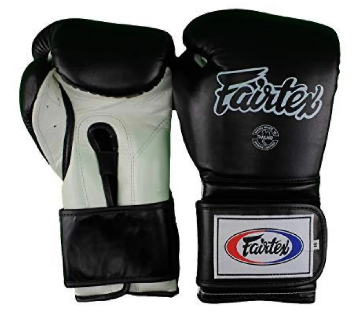 泰拳拳套 Thai Boxing Gloves : Fairtex BGV9 Black White